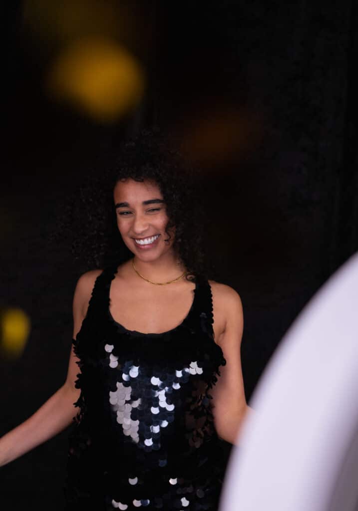 Headshot Booth for weddings, capturing professional portraits of guests.