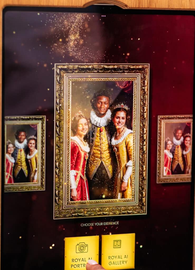 Royal AI Portrait - Start screen
