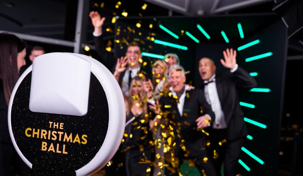 Vogue Booth setup at an event, featuring stylish photo booth props and backdrop for guests.