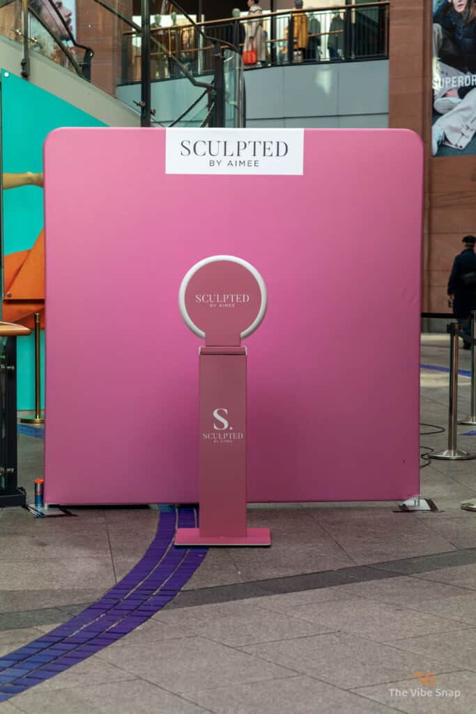 The Mobi Aura booth set up at a corporate to take photos of guests