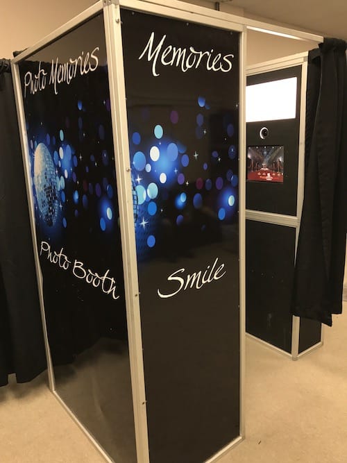 Classic Old School Photo Booth Setup For Guests To Enjoy