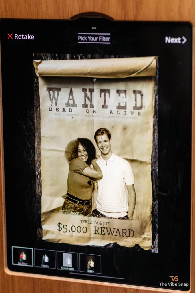 The Wild West Experience - wanted poster of two models