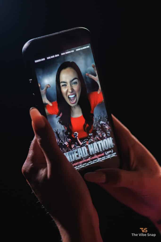 Undead Nation digital photo on an iPhone