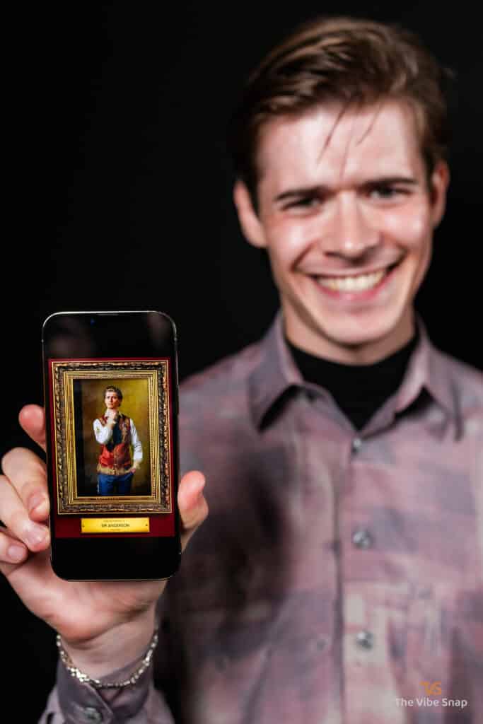 Royal AI Portrait - AI output on an iPhone