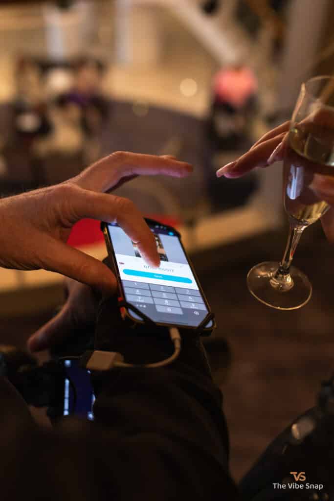 Sharing image by typing the number